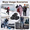 Rutschfeste Schuhspikes Abdeckung 10 Spikes Schnee Steigeisen Spikes Schuhe Ski Ausrüstung
