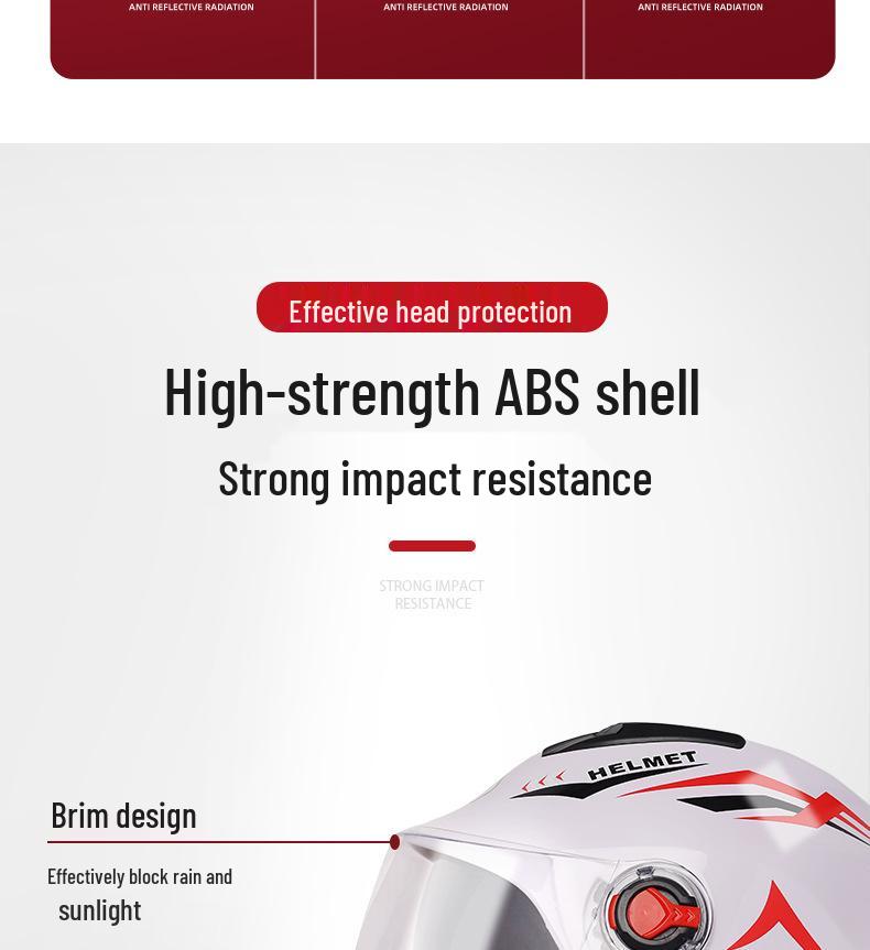 Dual-Lens Electric Vehicle Helmet for All Seasons - Unisex