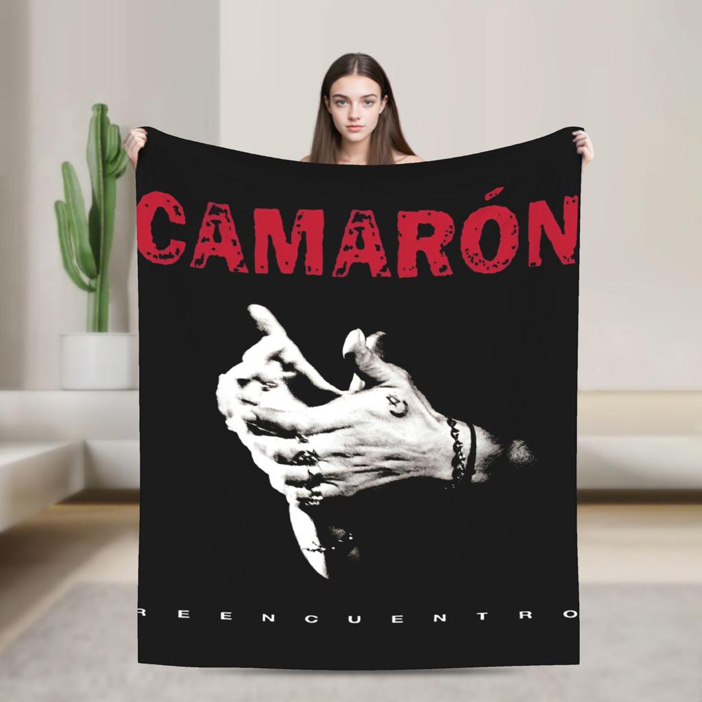 Camarons De La Isla Flamenco Sänger Wolle Mode Decke Musik Rock Lustiger Überwurf Mode Decke für Zuhause 125*100cm Ultra-Weich