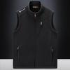 Men's Fleece Lined Multi-Pocket Vest for Winter Warmth
