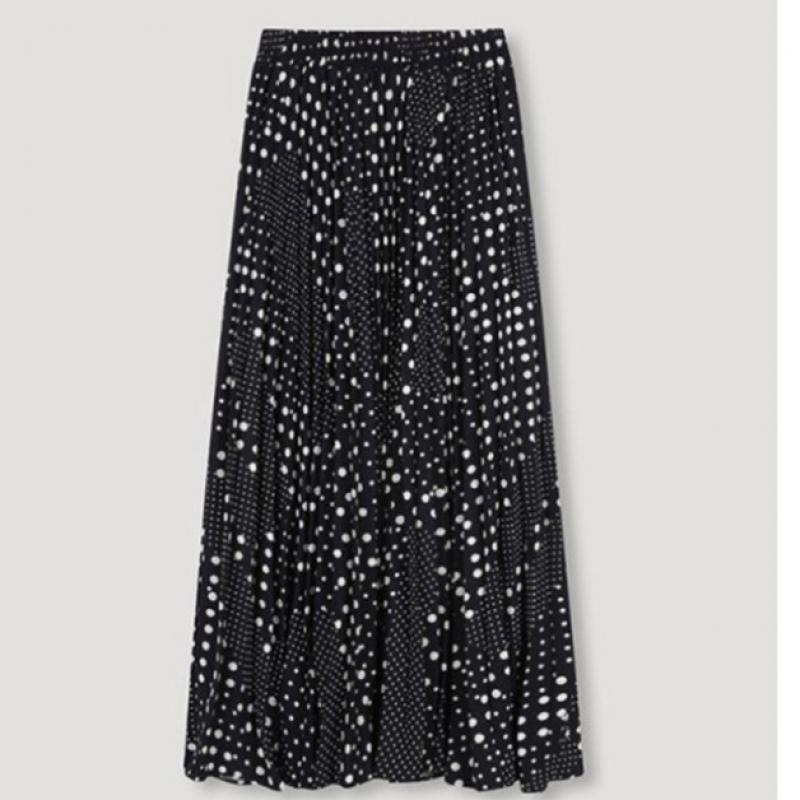 She S miSS  Dot Banding Pleated Long Skirt  Price  138 000 Won 