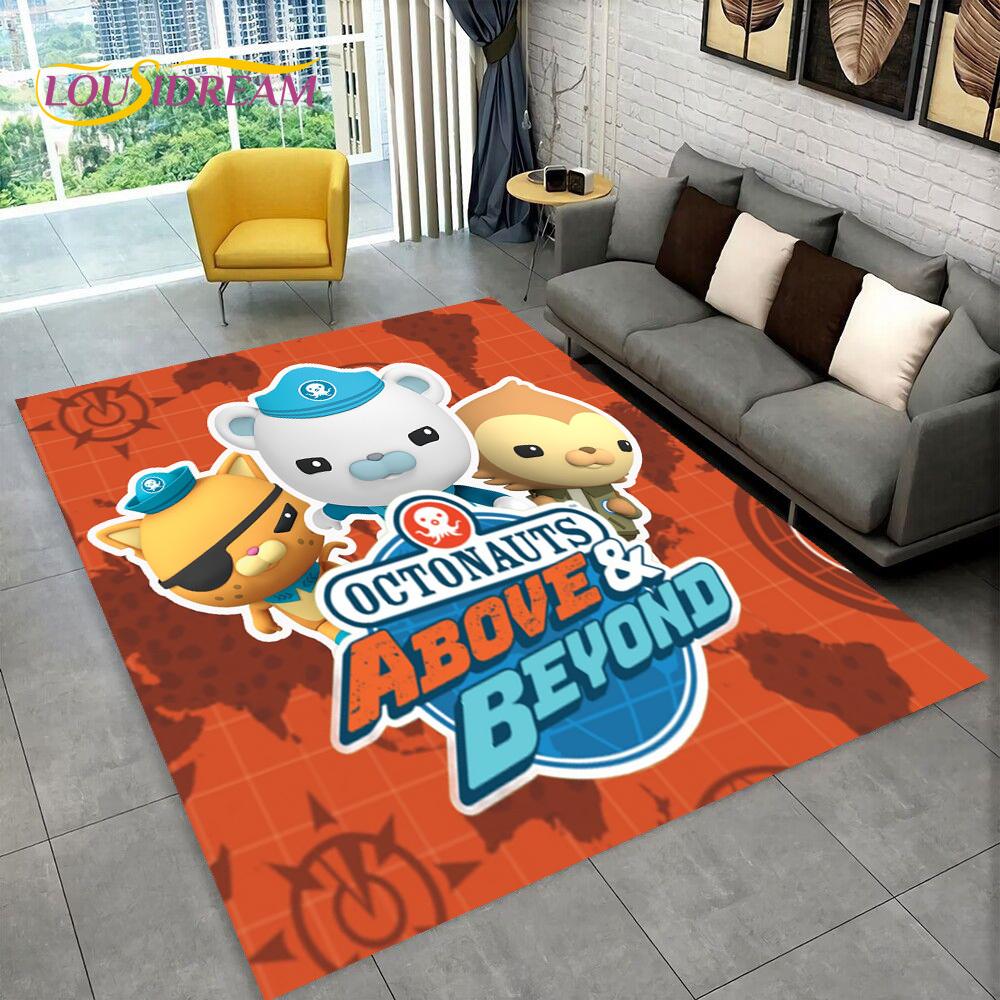 The Octonauts Barnacles Cute Cartoon Rug Carpet for Living Room Bedroom Home Decor,Floor Mat Non-slip for Sofa Doormat Gift Kids