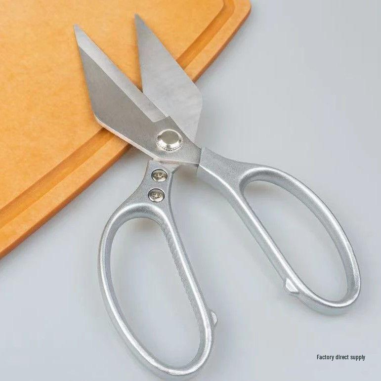 Heavy-Duty Duckbill Kitchen Scissors for Cutting Chicken Bones - Stainless Steel, Multifunctional, Labor-Saving Design