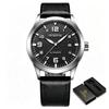 New Man Mechanical Pilot Wrist Watches Luxury Self Wind Leather Mechanic Male Clock Auto Date Relogio Masculino Gift for Men