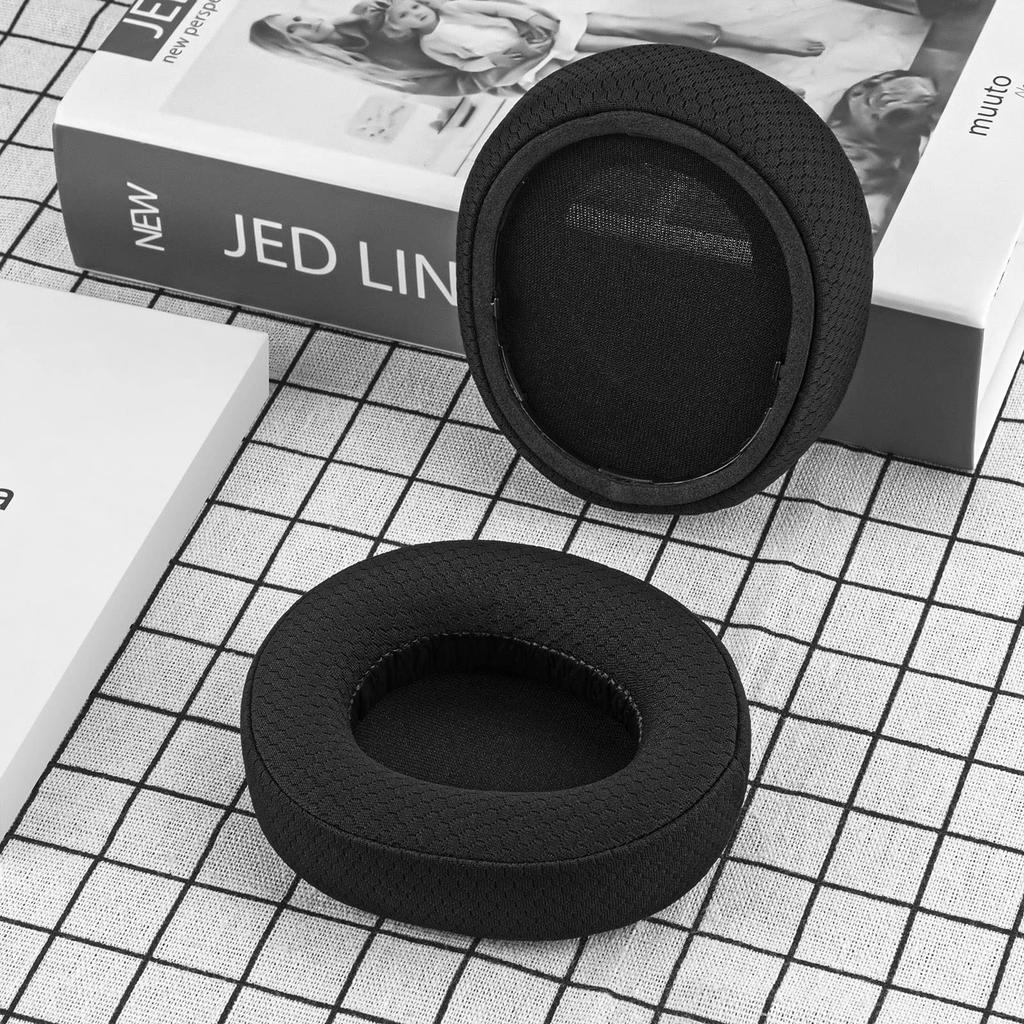 Geekria Comfort Ear Pads, Compatible with SteelSeries Arctis Nova Pro Wireless and Nova Elite Headphones, Ear Pads/Ear Cups (Mesh Fabric/Black)