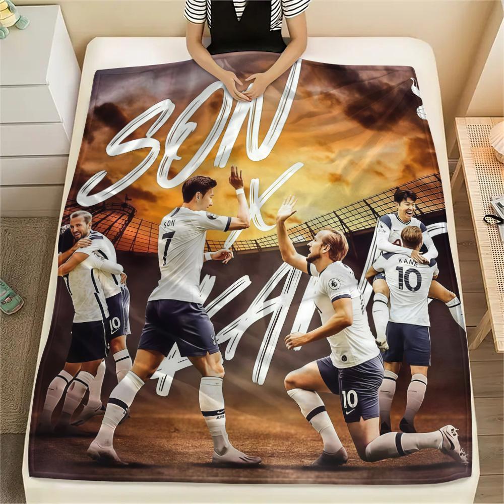 Tottenham Team Print FlAannel Blanket, High Quality Comfortable for All Seasons, Home Decor, Warmth and Comfort