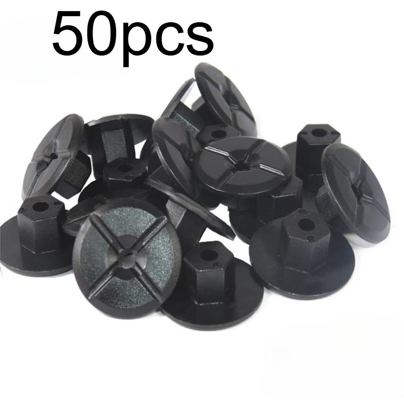 

50-300PCS Car Fender Flares Mud Flaps Splash Guard Fastener Clips Bumper Panel Fastener Clips Unthreaded Nuts For Mercedes Benz