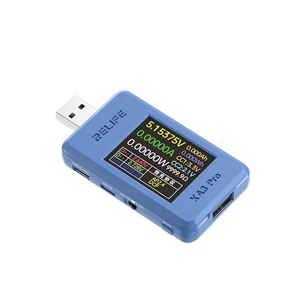 1.77 Inch TFT LCD USB Tester 6.5A DC 24V Fast Charging Protocol Detector PD QC SCP Type-C Voltage Current Power Meter Monitor