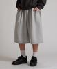 LIKE THE MOST Single-Pleat Double-Side Bermuda Pants_Melange