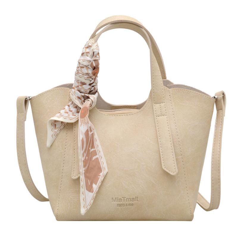 Pu Water Bucket Bag With Magnetic Closure For Daily Casual Use