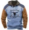 New Hoodies Sweatshirt Men's Hoodie 3D Cowboy Printed Pullover Oversized Men’s Tops Male Yellowstone Loose Vintage Clothes Hot