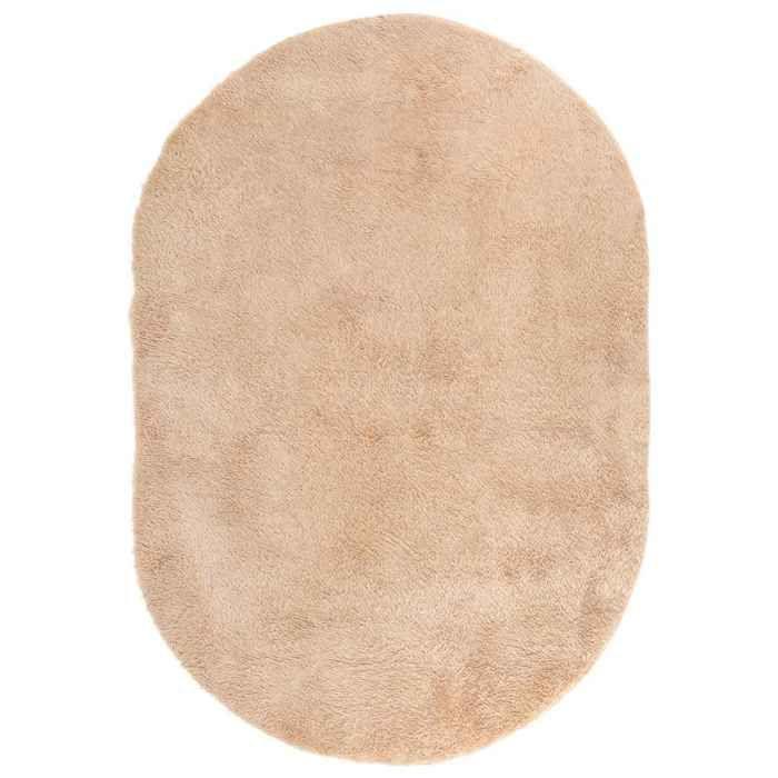 VidaXL Shaggy Rug with Long Pile Beige 300x200 Cm Polyester, Rug, Bedroom Rug, Modern Rug, Living Room Rug, Rug 4102933