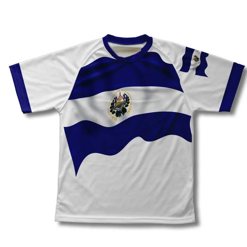 EL Salvador Flag Graphic T Shirts For Man Clothes Maillot Football Summer Fashion Trend Loose Sports Crew Neck Unisex Tees Tops