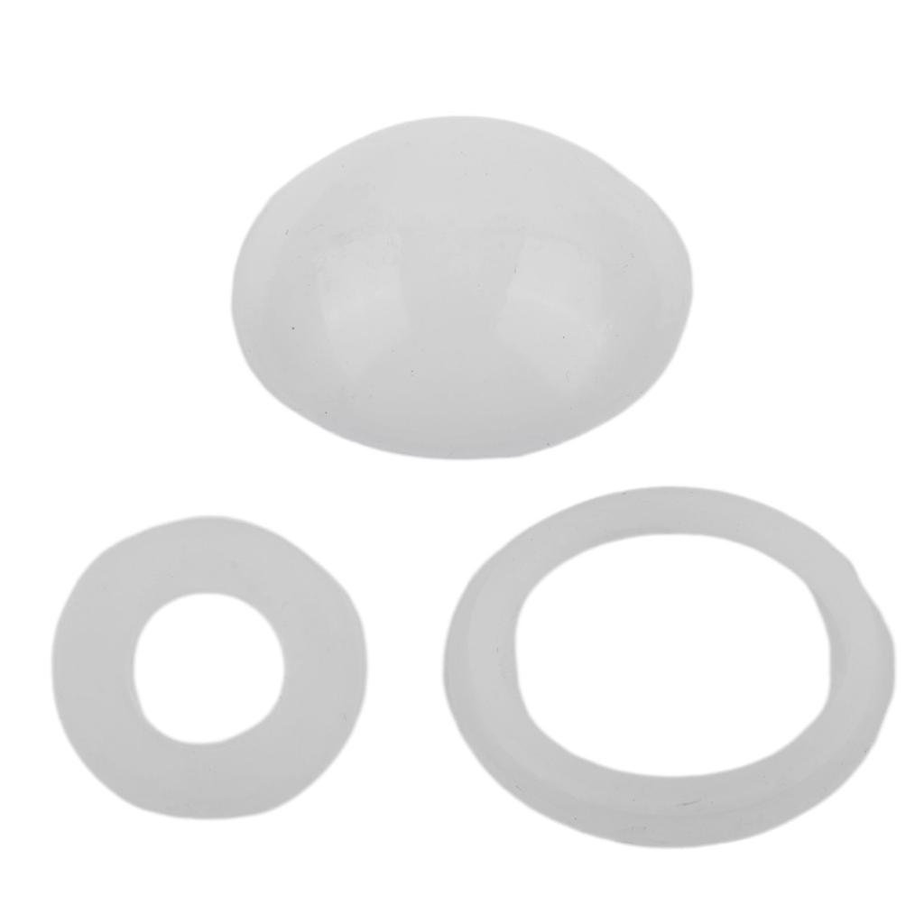 Gaskets Dome/mushroom Seals Check Valve Seals 7pcs Kit Semi-Transparent Silicone Rubber Repair Kit New Practical