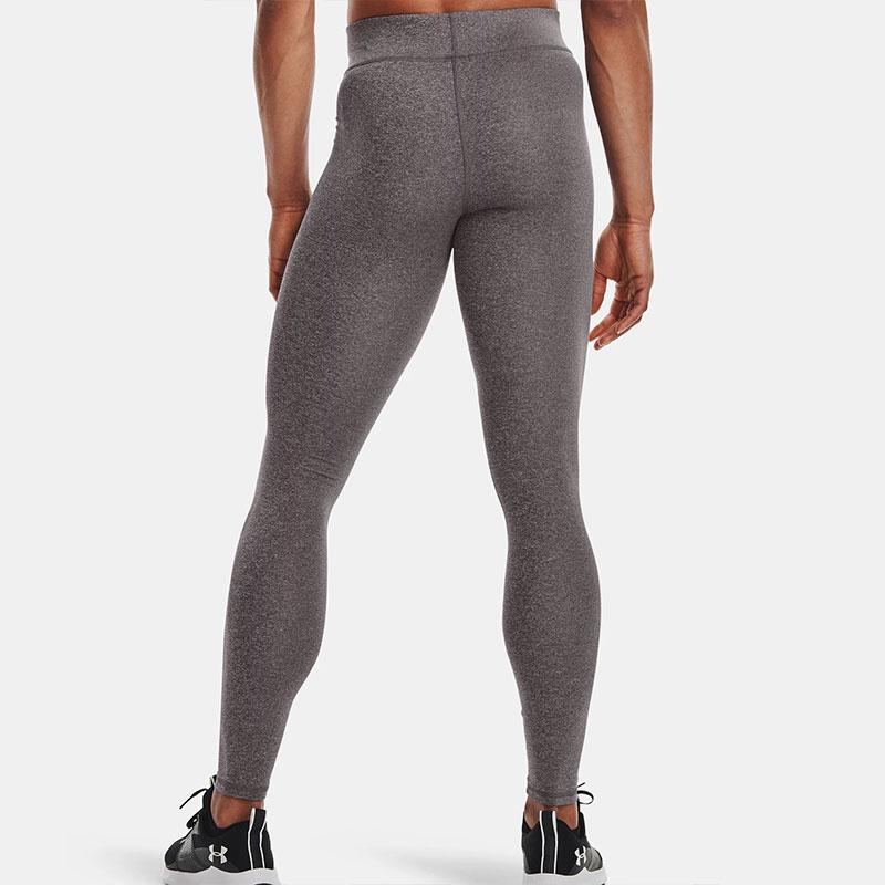 Under Armour ColdGear® Solid Color Elastic Waist Fleece Sports Long Pants Women pants Gray 1368700-019
