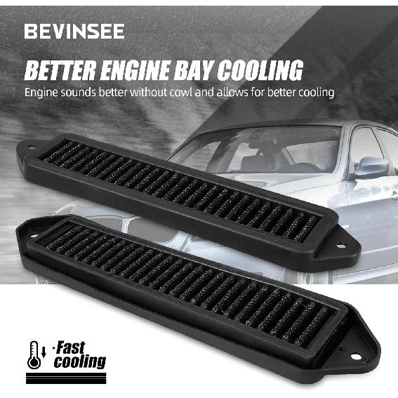 Bevinsee Kryt filtru kabinového vzduchu Kompatibilní s šasi E E92 E90 E91 E93 E81 E82 E84 E87 E88 X1 M3 135i 328i 335i 325i 540i 525i N52 N54 N55, 2 ks