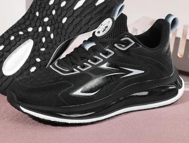 

Весна и лето 2025 года новая подошва из попкорна MD мягкая подошва дышащая сетка мужская обувь пара кроссовок женская 36-45 45 чёрный