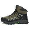 High-top Boots Men Anti-slip Warm Comfortable Plush Outdoor Hiking Shoes Men Breathable Lace-up Casual Sports Shoes Men