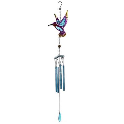 Carillon Éolien Colibri Métal Bénédiction Vintage Créatif Pendentif Cloche Décoration Suspendue Exquise Balcon