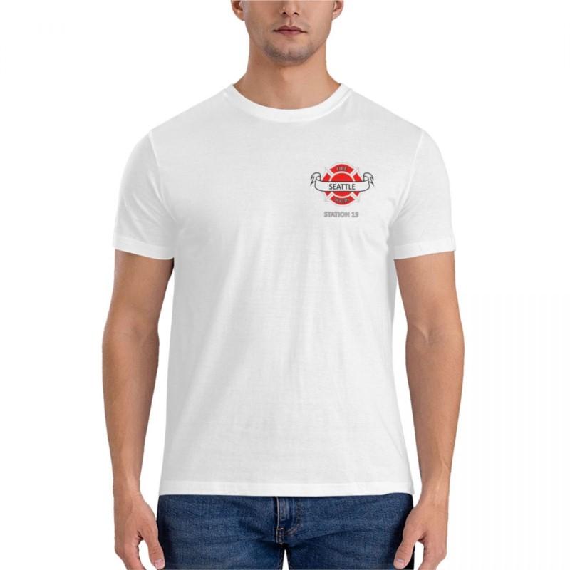 summer fashion t-shirt men station 19 Seattle fire queers Classic T-Shirt summer top sweat shirts tees