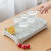 Multifunction Kitchen Bathroom Sink Rack Restaurant Fruit Dish Cup Drainboard Water Drying Pad Nordic Plastic Drain Tray