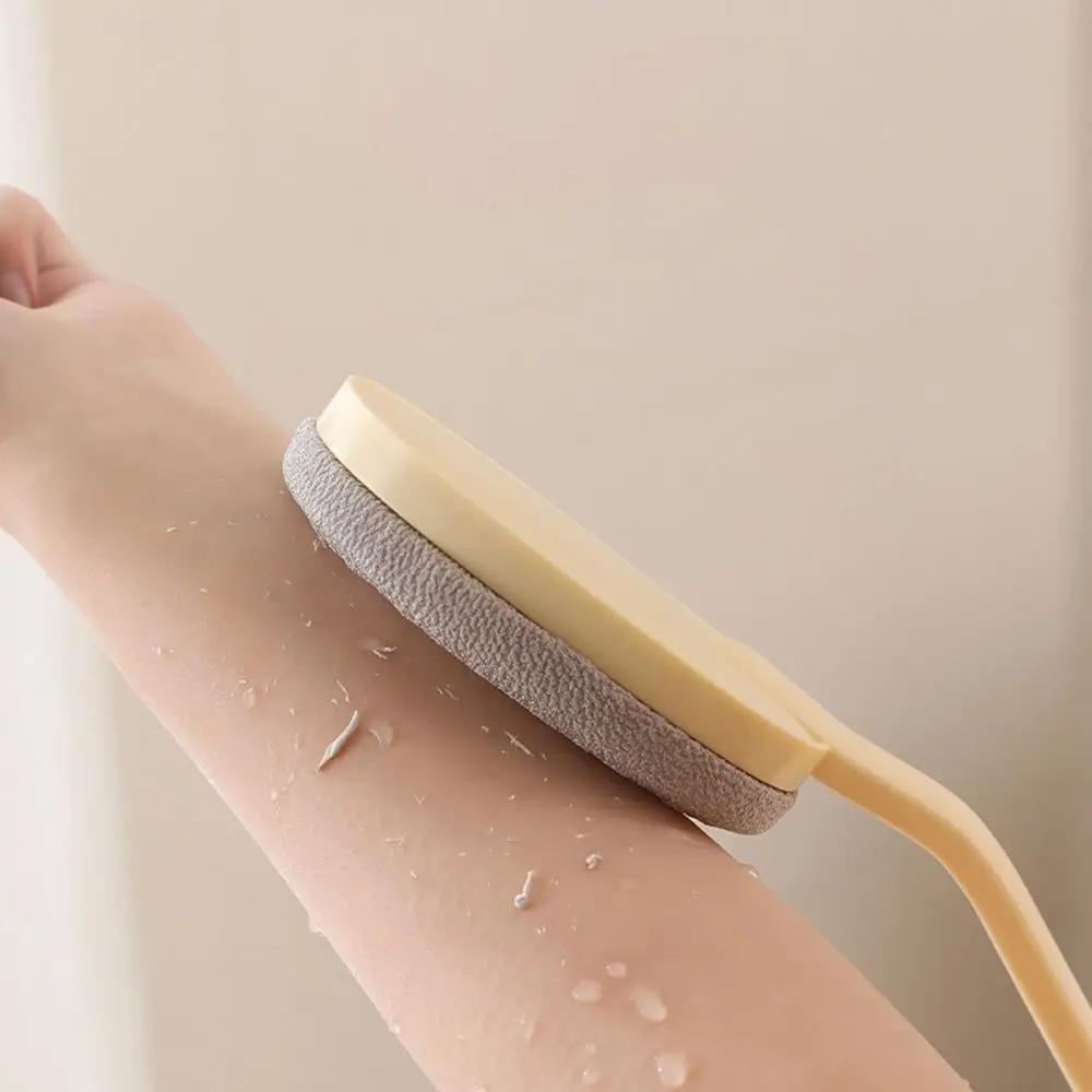 Anti Slip Back Scrubber for Shower Soft Bristles Long Handle Shower Brush Rubbing Body Scrubbing Body Exfoliating Dry Brush