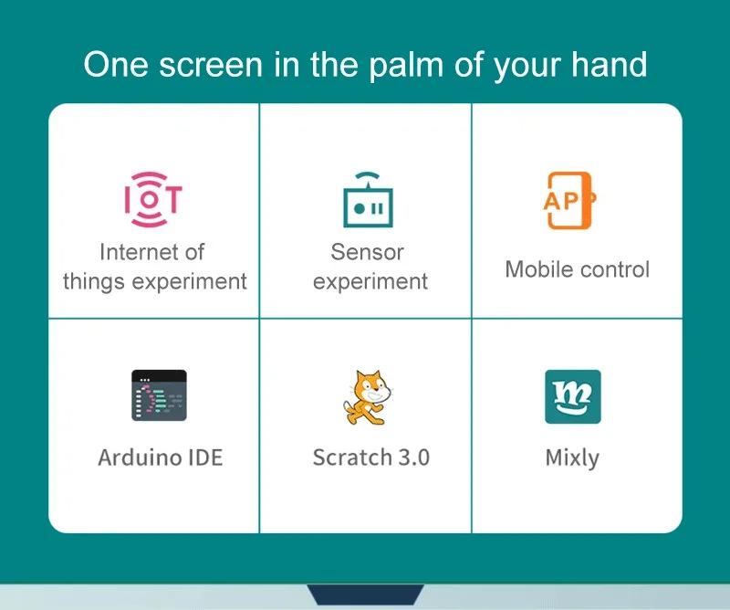 ESP32-S3 7" Touchscreen Development Board with WiFi & Bluetooth LCD Module