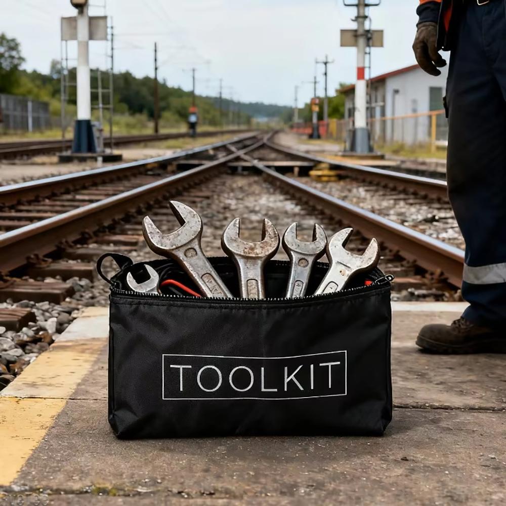 6pcs Large Capacity Multi-function Tool Bags Zipper Oxford Canvas Waterproof Storage Bag Portable Hardware Toolkits Organizer