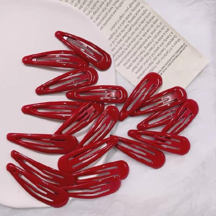 20 Pcs Sweet Cool Hair Clip Red Star Hairpins Styling Hair Accessories Snap Clip