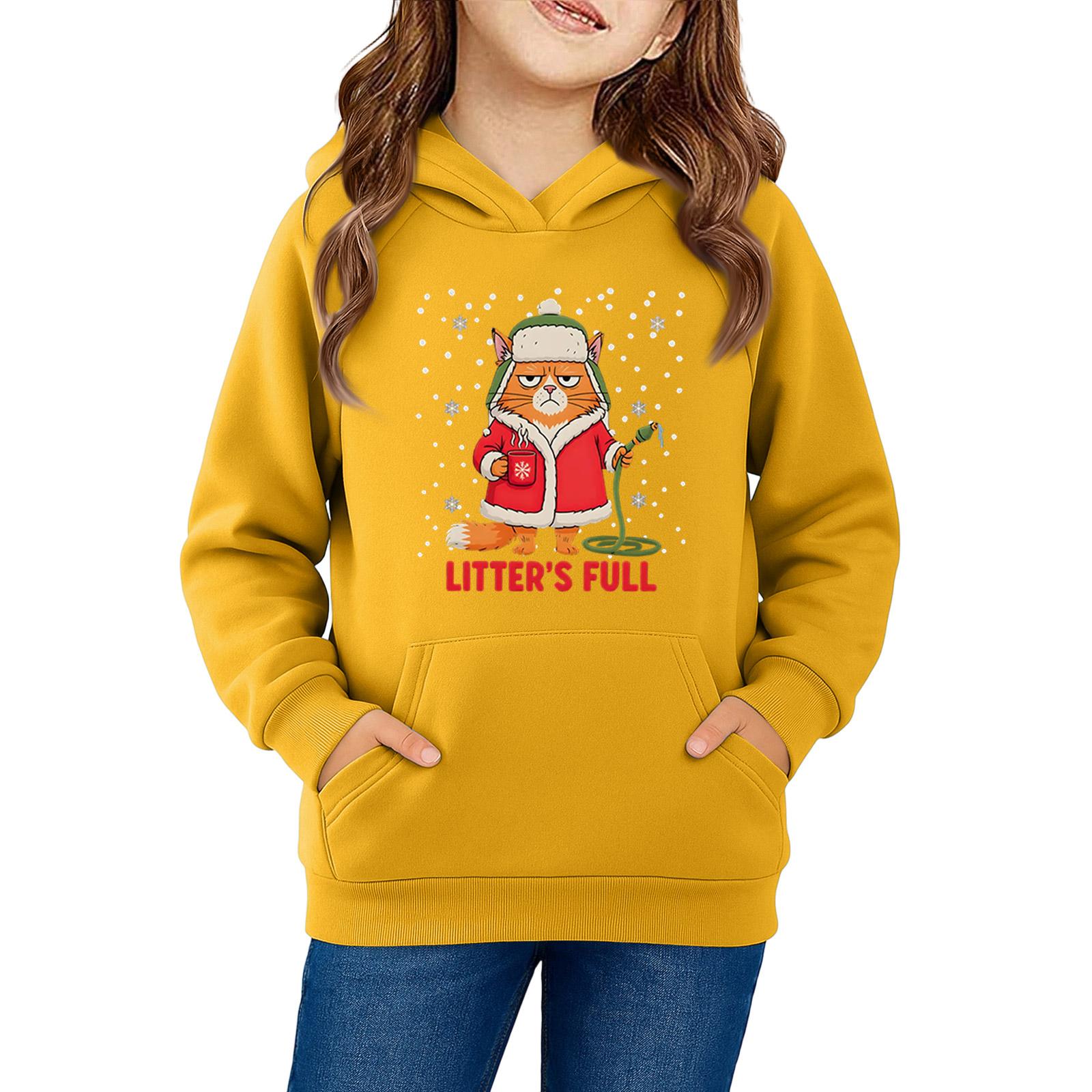 

Толстовки для девочек-подростков, толстовки с длинным рукавом, пуловер с завязками, симпатичная толстовка большого размера 160 жёлтый