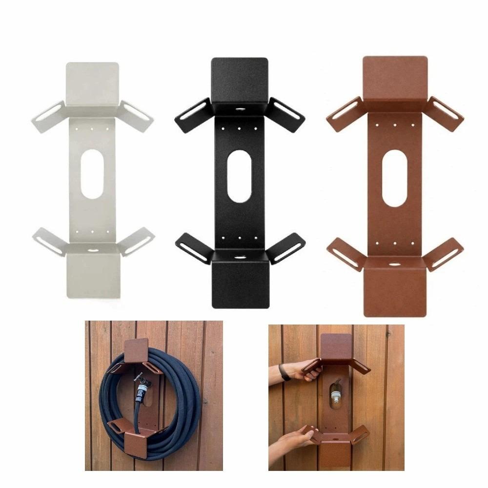 Robusto Portatubo da Parete Organizer per Tubo dell'Acqua Antiruggine Rastrelliera per Tubo da Giardino Capanno
