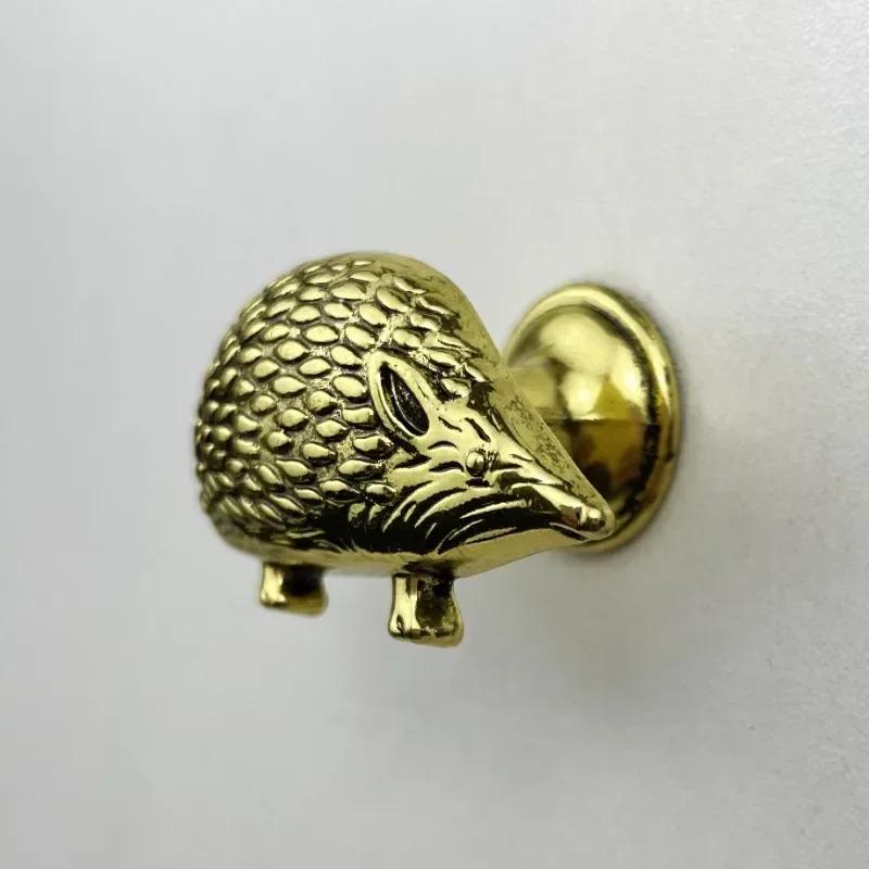 10PC Cute Hedgehog Drawer Knobs Furniture Handle Single Hole Cabinet Door Handle Kitchen Cabinet Wardrobe Handle