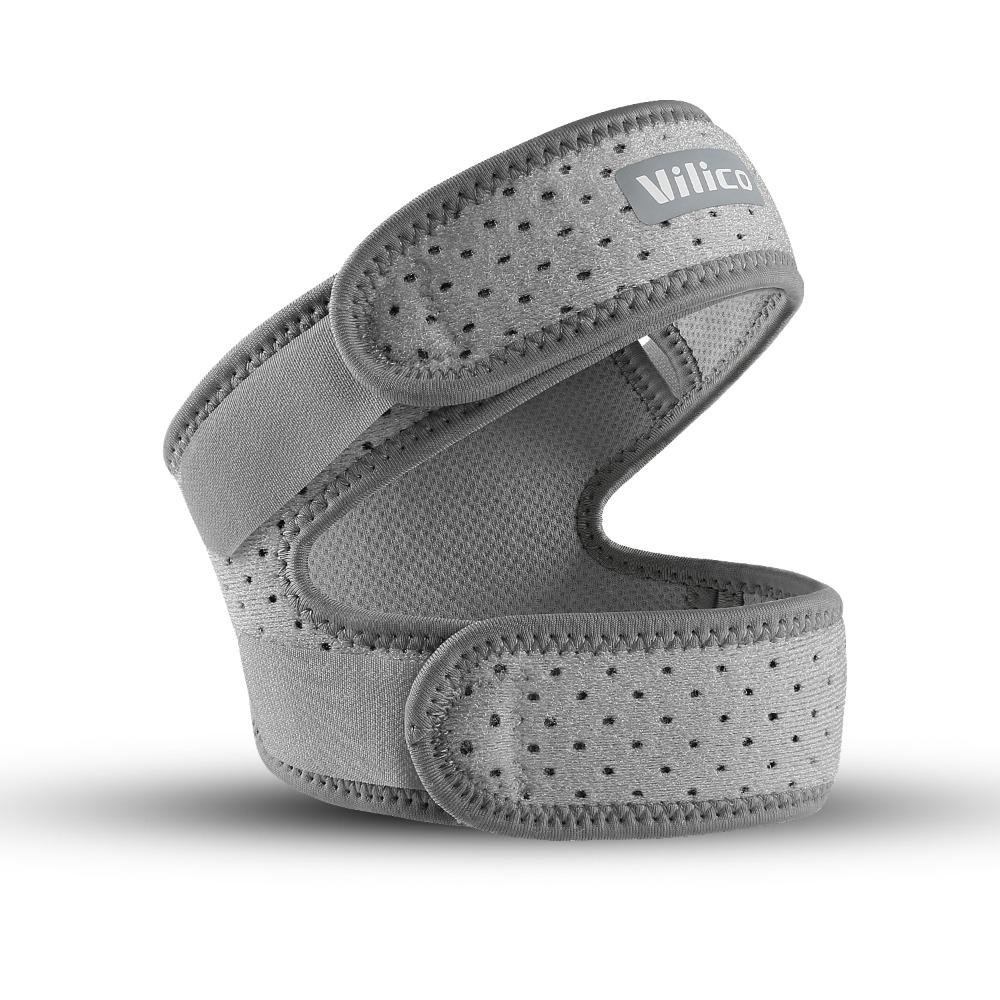 Stable Knee Strap Adjustable Joint Support Strap Professional Patellar Tendon Support Strap серый