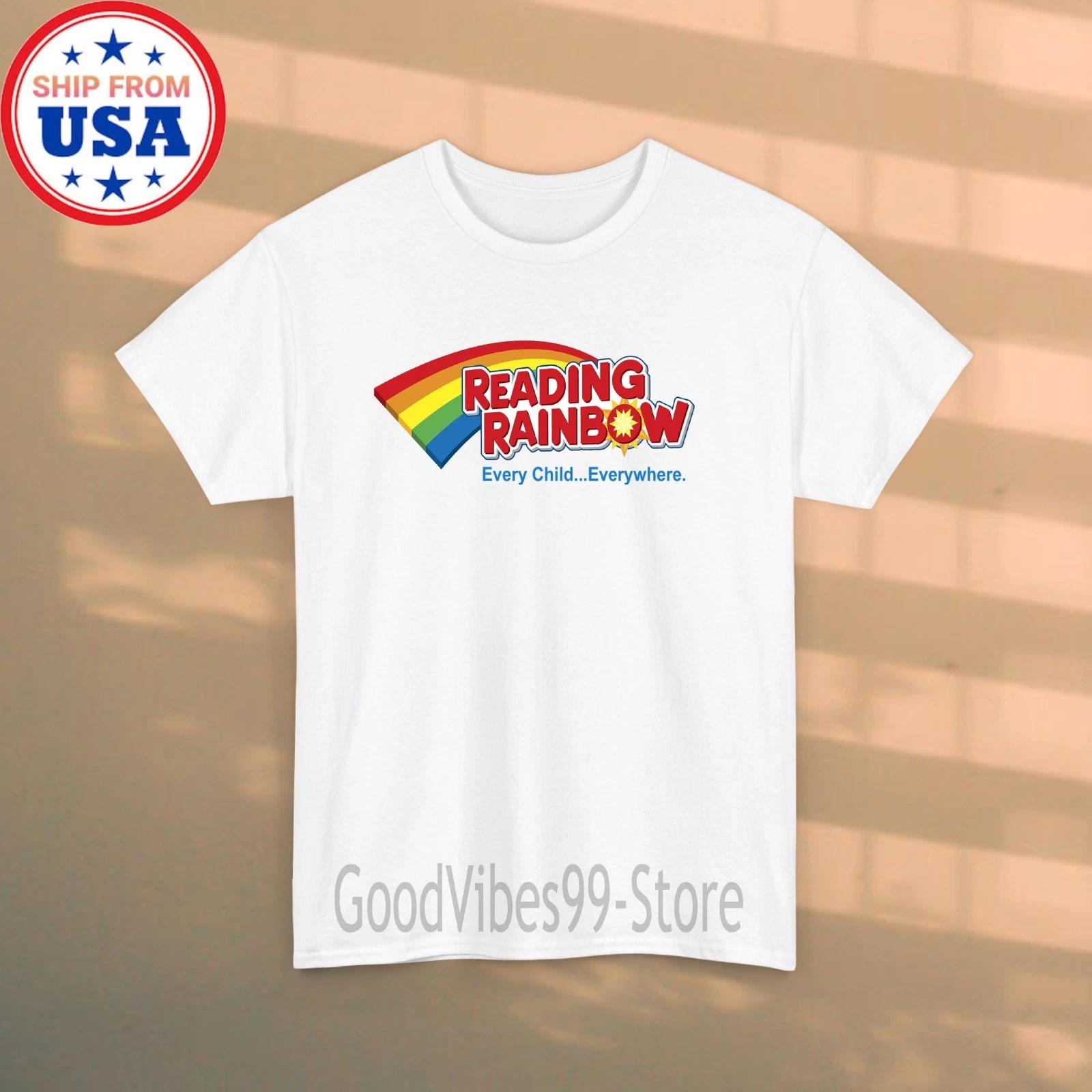Reading Rainbow Tv Show Men s White Size S-5XL S