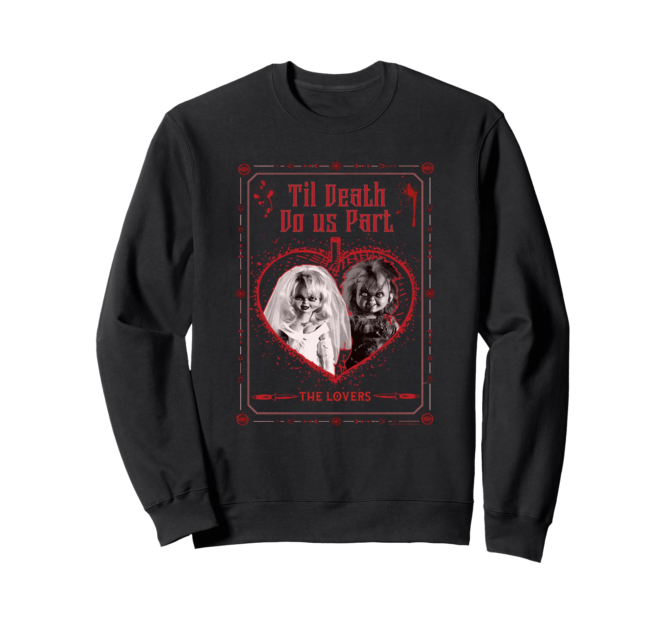 

Chucky Day Sweatshirt Valentine s чорний