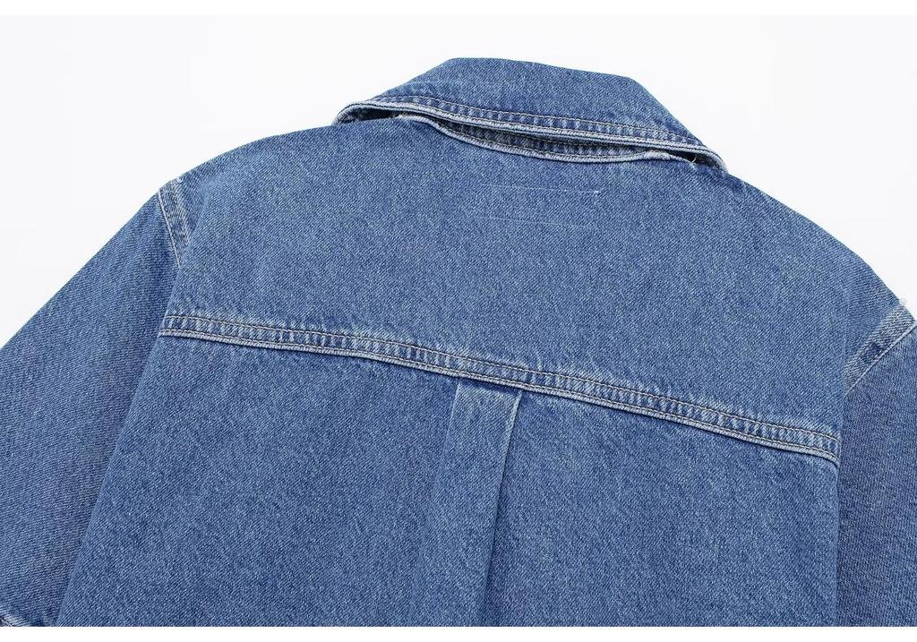 Women's Washed Denim Pullover Shirt & Skort - Summer 2024 Street Style Arrival