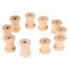 100 Pcs Wood Empty Spools Empty Sewing Spools Wood Sewing Bobbins Sewing Thread Ribbon Holder Empty Bobbins for Sewing
