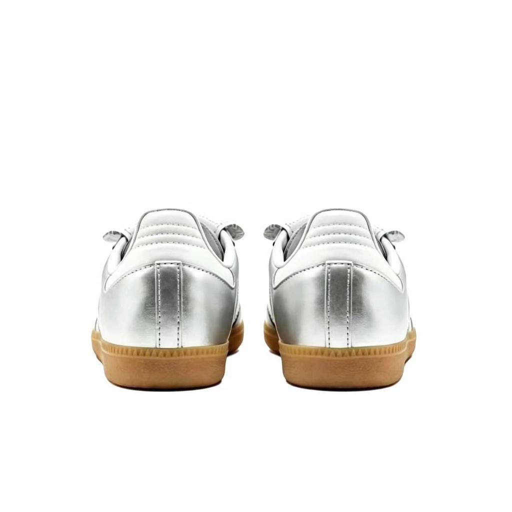 Adidas Originals Samba LT Leather Low top Skateboard Shoes Unisex Silver White IG4279(Team768-)