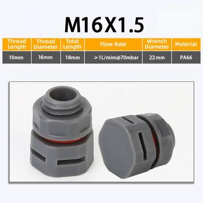Nuevo Tapón de Ventilación Impermeable M5 M6 M8 M12 M16 Válvula de Respiración de Nylon Tapa de Tapón de Respiración Nuevo