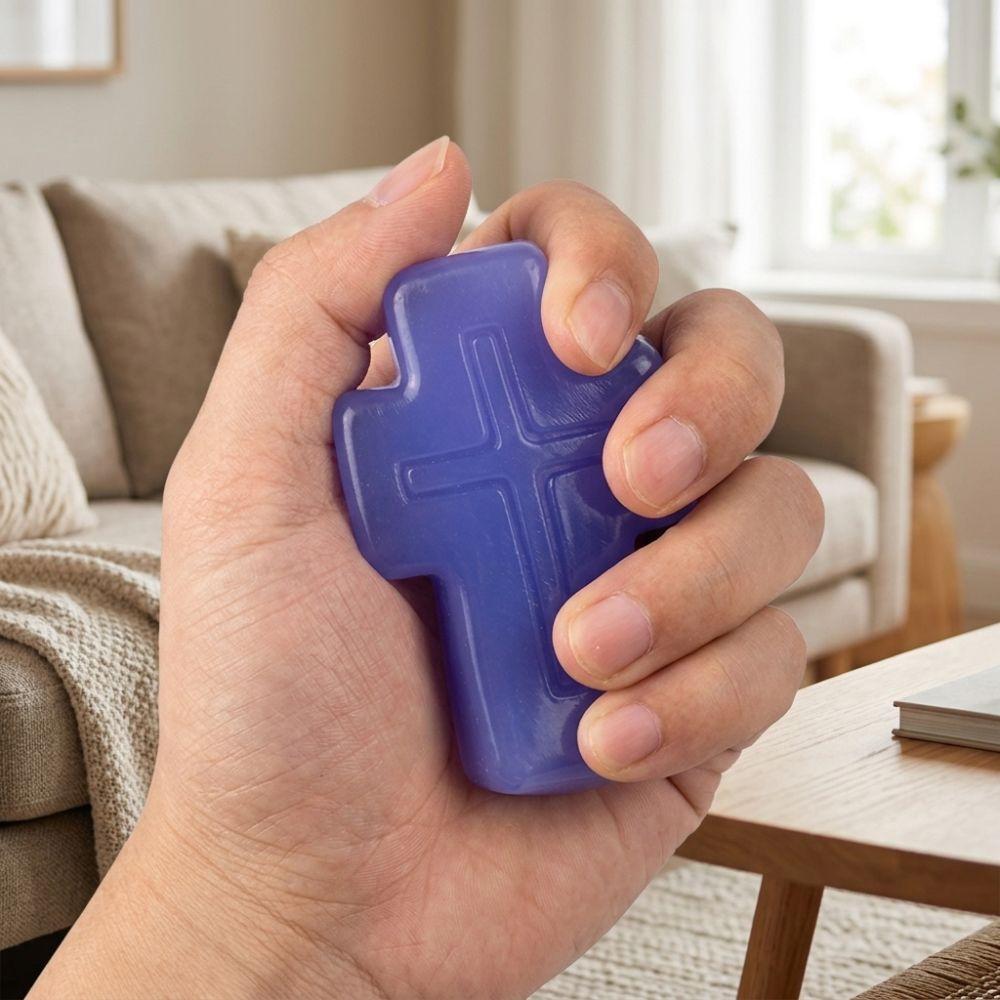 Super Soft Cross Stress Squeeze Toy Smooth Surface Fidget Sensory Toy  Holiday Gift