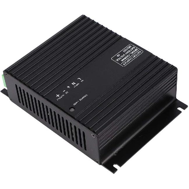Intelligent Generator Charger Device Generator Probe-Acid Battery Charger Generator Accessory 12V/24V 4A for 12/24V Battery with LE