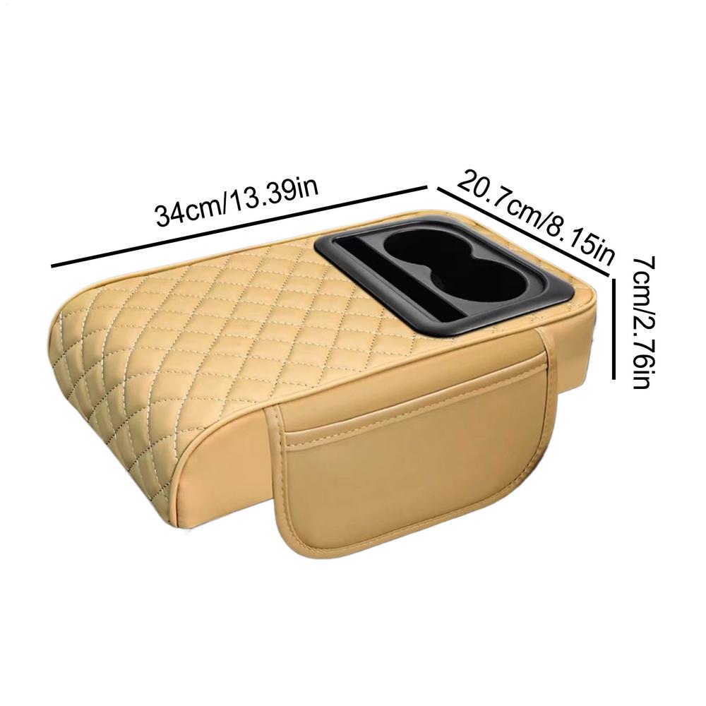 Armrest Cover For Car Multifunctional Comfortable Car Armrest With Cup Holder Ergonomic Automotive Interior Truck Suvs Front