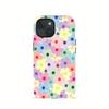 Colorful flower pattern 2-in-1 phone case suitable for iPhone17 16 15 14 13 12 11Pro/Max/Plus anti drop and shockproof backcover
