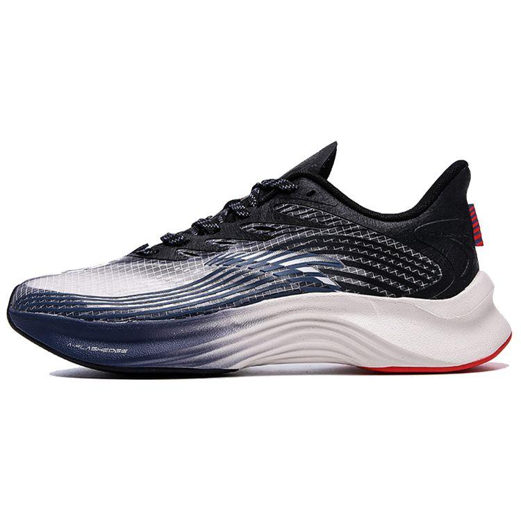 Anta Edge Comfortable Shock Absorption Non-Slip Wear-Resistant Breathable Low-Top Running Shoes Men Sneaker Blue Black 112035585-3