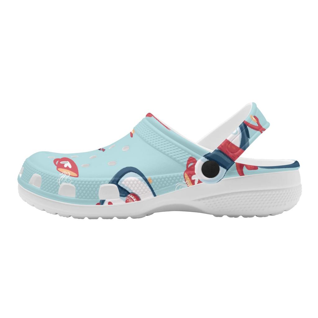 Women Men Trendy Printed EVA Casual Clogs Flexible Lightweight Slip On Soft Shoes Lightweight Summer Sandals Everyday Wear