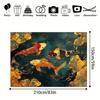VIKAMA Lucky Koi Fish Tapestry Traditional Japanese Art Koi and Golden Clouds Wall Hanging Background Cloth for Home1