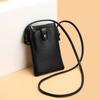 New Solid Color Simple Style Portable Mobile Phone Bag Fashion Trend Mini Compact Versatile Oblique Span Bag Change Bag