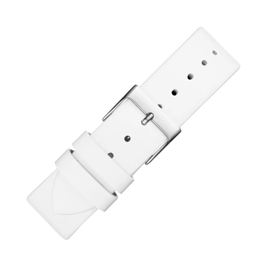 Women's Quartz Watch, Rubber White Strap, Colorful Line Dial, Casual, Suitable For Daily Wear,V1020M1