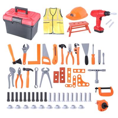 Kids Toolbox Toy STEM Tool Kits Builder Education Toy Children Pretend Play Toy Disassembly Kids Tool Kits Toy Fun Gift