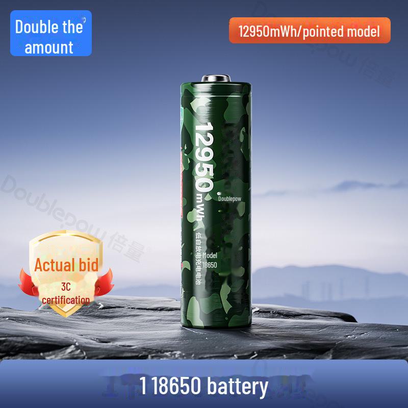 High-Capacity 18650 Rechargeable Lithium Battery 3.7V for Flashlights & Power Tools